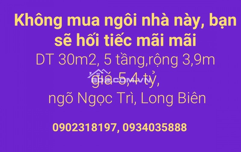 Mua nhà trong ngõ, nhưng đầy đủ tiện ích